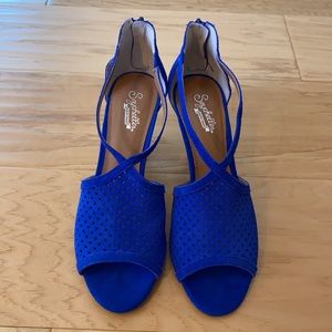 Seychelles Gamble Sandals Bright Blue